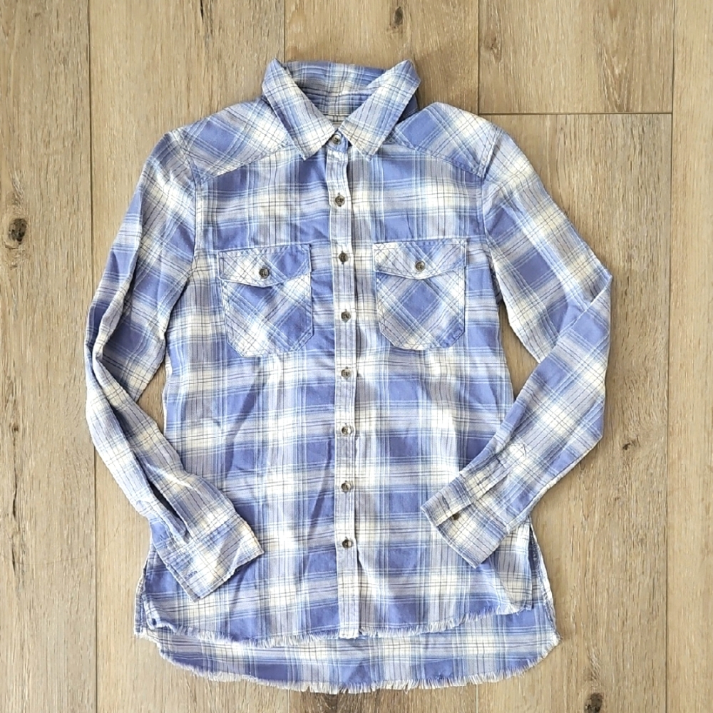 Billabong Blue Plaid Women's flannel